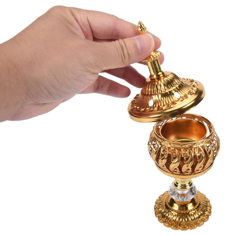 Hausdec Metal Arab Censer - Desktop Incense Burner for Sticks