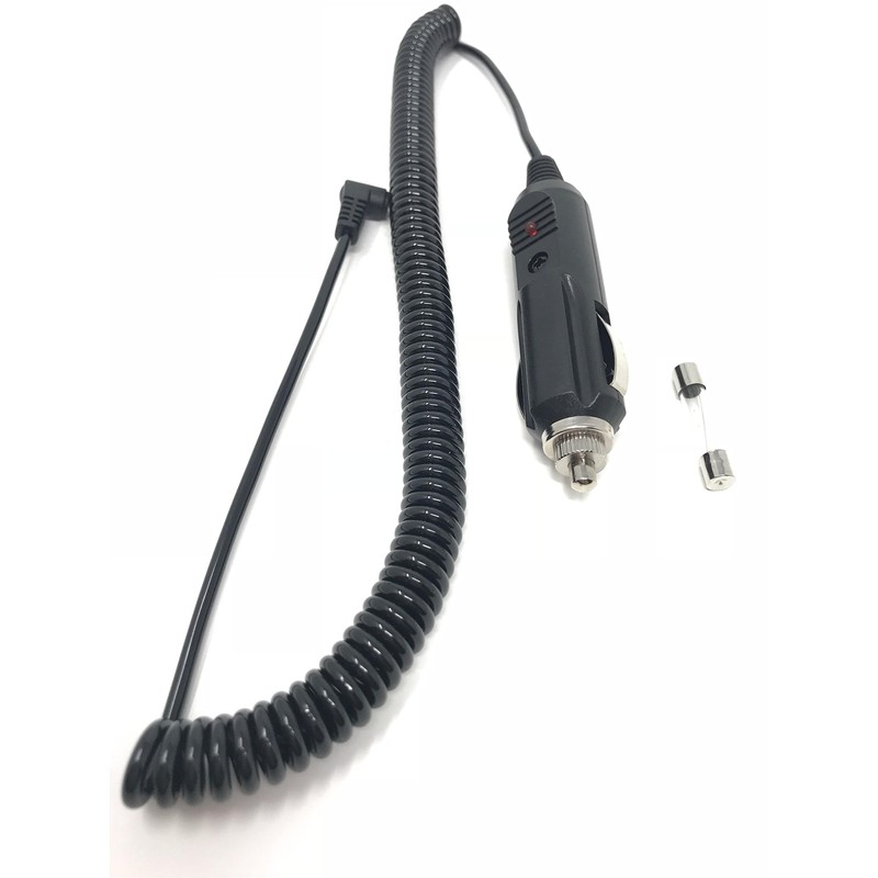 CAR Coiled Power Cord Compatible Replacement for Cobra ESD-7570, ESD-9275,