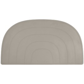 Kindsgut Rainbow Placemat, Placemat, Placemat in Child-friendly Design and Subtle Colours, BPA Free, Taupe