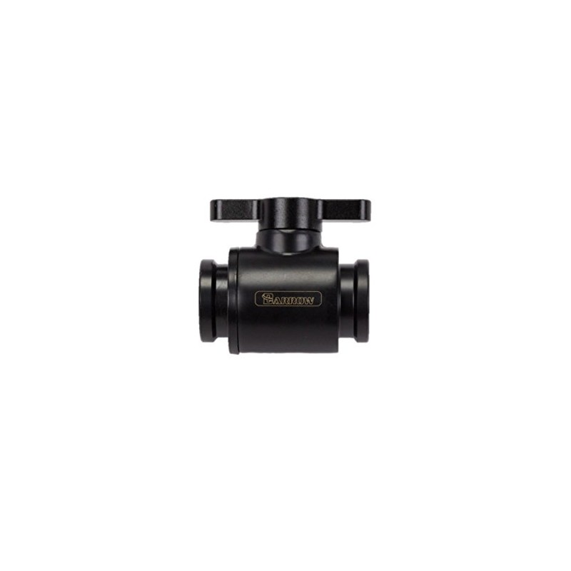 Barrow G1/4" Mini Valve with Aluminum Handle, Black Handle, Black