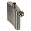 OOTB Flask with 2 Cups, Metal, Silver, 2 x 9