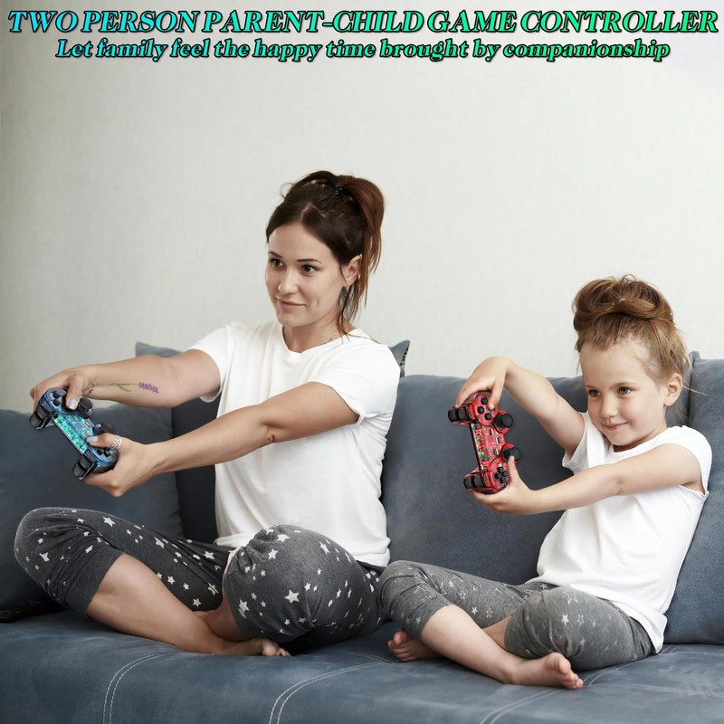 Degulan Wireless Controller Compatible with PS-2 Console, Remote Gamepad for