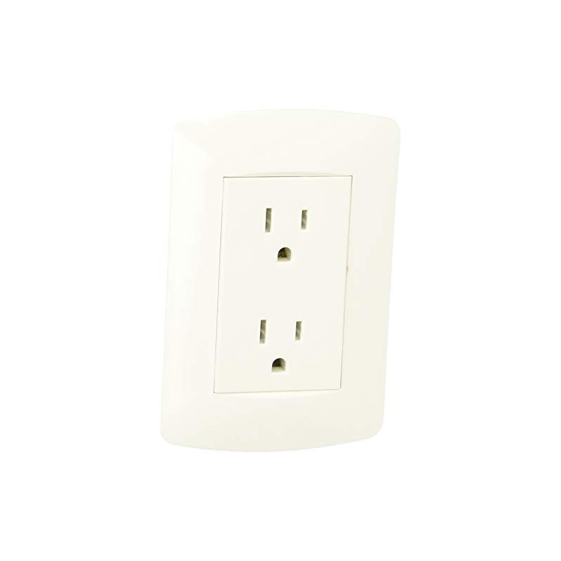 Leviton X02-0TOMA-PCB Receptáculo Dúplex con Tierra y Placa Plus 15A