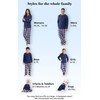 PajamaGram Christmas Pajamas For Family - Matching Family Pajamas, Navy,