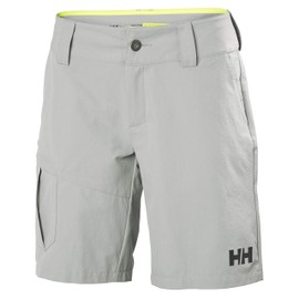 Helly-Hansen Women's Quickdry, Sun Protection, Durable Cargo Shorts, Grey Fog, 29