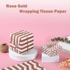 Offizon 120 Sheets of Rose Gold Wrapping Tissue Paper, 13.5x20