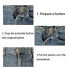 12 Pcs Button Extenders for Jeans, Waist Extender for Jeans,