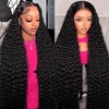 Tuviso 13x6 Deep Wave Lace Front Wigs Human Hair 180