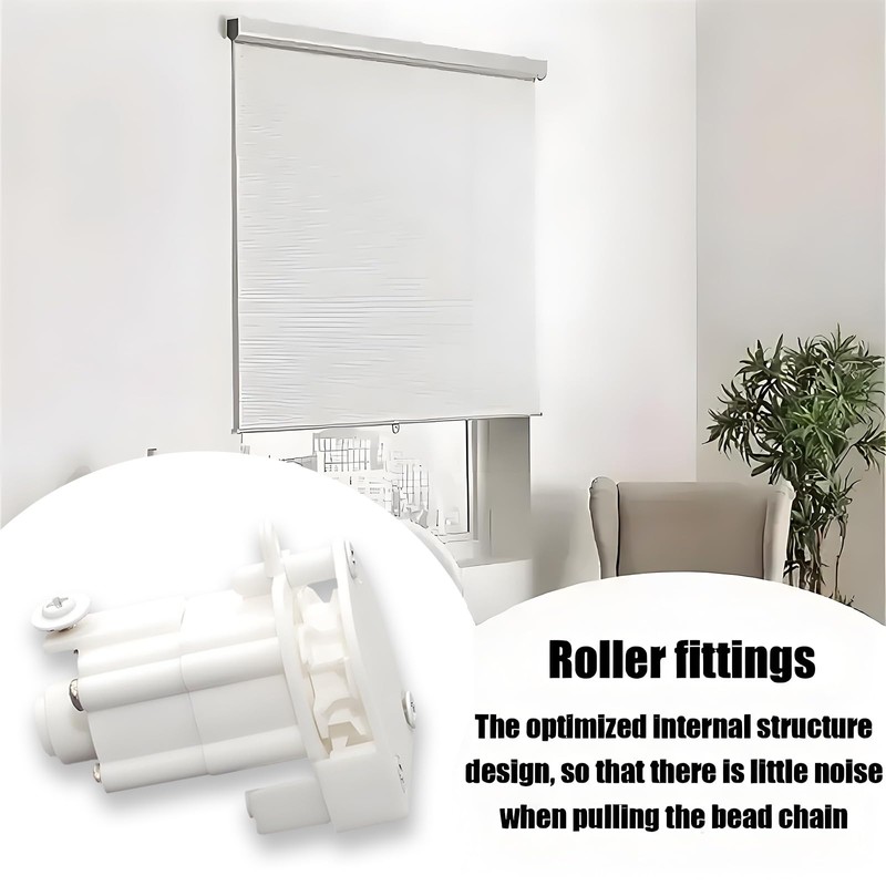 2PCS Roman Blind Control Mechanism Uits with Covers, Roller Blind