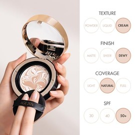 Age20 Signature Essence Pact Spf Paquete 29w Caramel Base Maquillaje Crema Acabado Radiante Cobertura Natural Formato Cojín Coreana