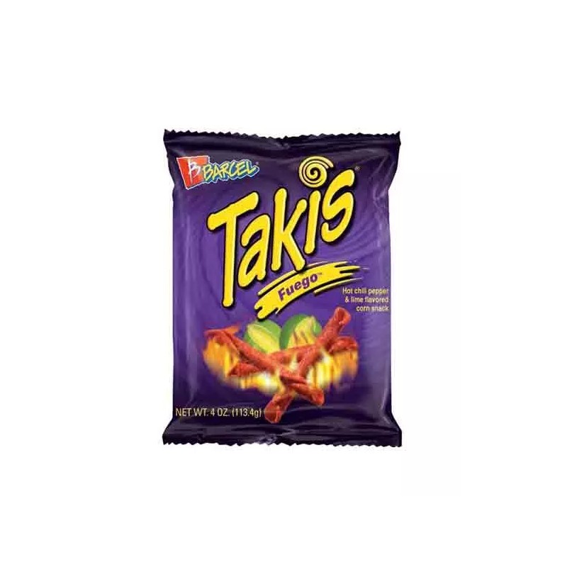 Takis Fuego Hot Chili Pepper & Lime Flavored Corn Snacks