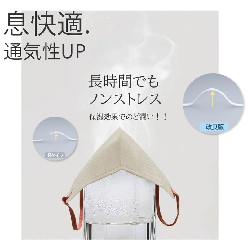 [一木良品] マスク【息しやすい・3層薄型】バイカラーマスク 【適格請求書発行事業者】３Dマスク 立体マスク 不織布マスク くちばし 使い捨て チークマスク 耳が痛くならない 20枚(10枚×2パック)