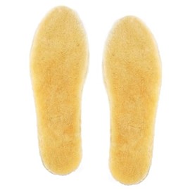 Insoles Men Women Warm Lambskin Insoles Wool Winter Lambswool Shoe Insoles, yellow