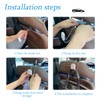 JNNJ 2 Pieces Bling Car Headrest Hook, Bling Backseat Organizer