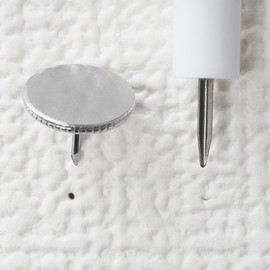 Plus D (+d) Ninja Pin 12P White D-334-WH Push Pins with Less Visible Holes