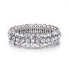 EVER FAITH Bridal Bracelet for Wedding Sparkling Crystal Rhinestone Stretch