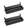 QWORK® Set of 2 desks cable guide rectangular cable passage