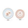 GUEDKIKL 40 Pcs Bear Baby Decorations Plates, Disposable Bear Dishware