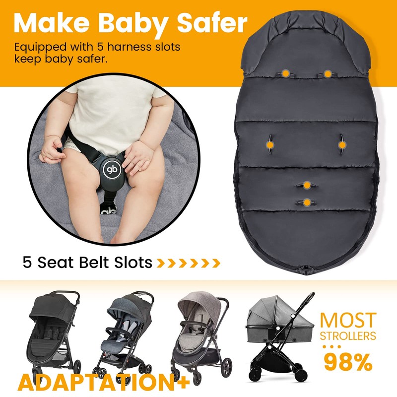 Orzbow Universal Footmuff for Stroller, Winter Warm Baby Stroller Bunting