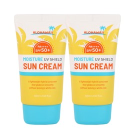 (2ea) Aloha Hawaii UV Shield Moisture Sunscreen 60ml SPF50+ PA++++ / Non-whitening mixed sunscreen sunblock UV protection / (2개)알로하와이 UV쉴드 모이스처 선크림 60ml SPF50+ PA++++ 백탁없는 혼합자차 썬크림 선블록 자외선차