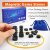 ZIGJACK Magnetic Chess Game with 20 Magnetic Stones – Portable