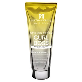 MARTHA DEBAYLE HAIR TECH. CURL BOSS STYLING CREAM. Crema para peinar para cabello chino y ondulado. Control frizz. Con miel de manuka. Sin parabenos y ftalatos. 200 ml