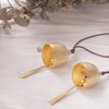 2Pcs Small Gold Plated Hanging Bell Decoration Bell Camping Tent