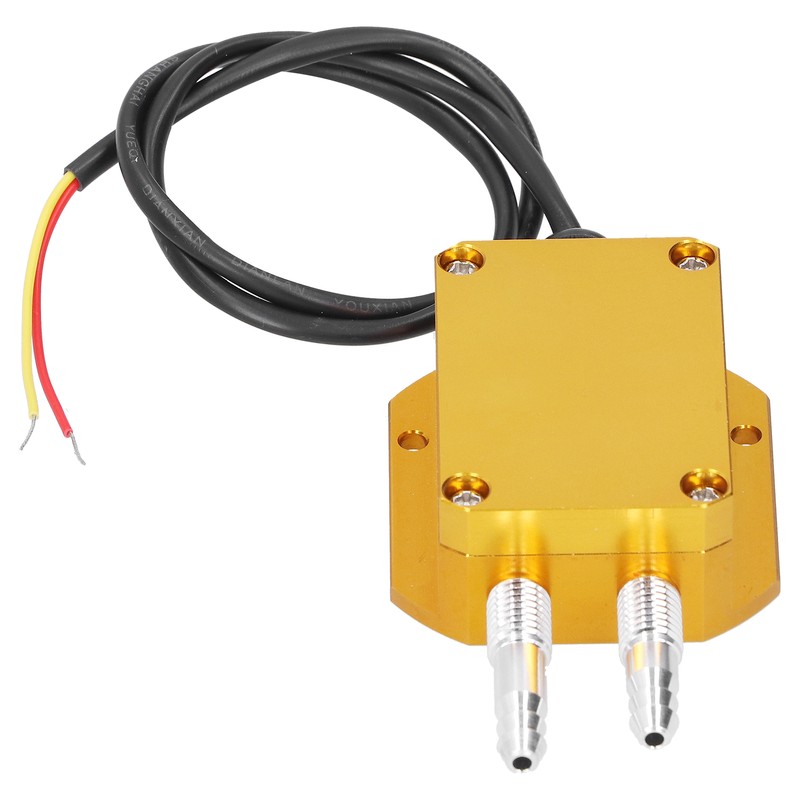 Wind Pressure Transmitter Yellow Micro Pressures Differential Sensor DC24V 4‑20mA0-100kpa