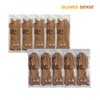Glovesense natural latex rubber gloves 3/5 pieces beige/grey, S size