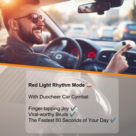 Duocheer Duocheer? Car Cymbal Air Vent Mini Drum Crash Cymbal For Car Vent (Sliver)