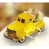 Leutsbyone Metal Truck Decor,Farmhouse Truck Decor,Decorative Tabletop Storage & Pick-up