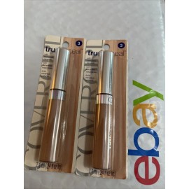 COVERGIRL 2 tube lot CoverGirl TruConceal Concealer Shade 3 DISCONTINUED sealed