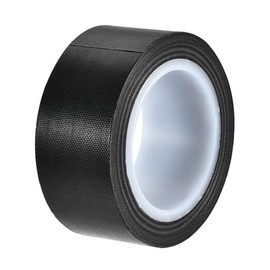 1Roll Black 1" x10m Black PTFE Teflon Tape Nonstick Tape 500℉ High-Temp Fiberglass Adhesive Tape High Temperature Tape Sealing Tape