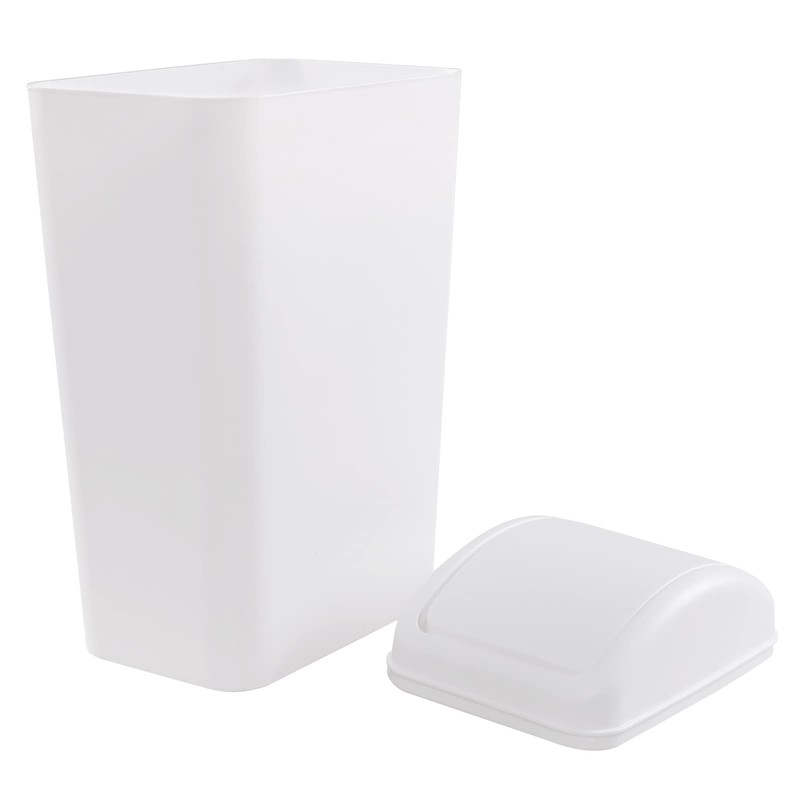 Zerdyne cubeta de basura de plástico con tapa, 1 paquete