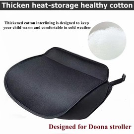 iNszkoos Baby Footmuff Compatible with Doona Stroller & Carseat, Buggy Pram Foot Cover, Windproof Waterproof Foot Muff for Stroller Pushchair Pram and Buggy, Stroller Foot Support Accessory (Black)