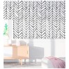HAOKHOME Black and White Wallpaper Peel and Stick Stripe Herringbone