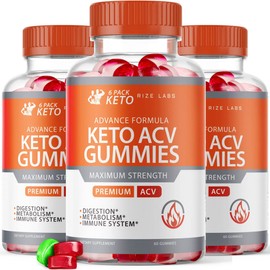 rize labs (3 Pack) 6 Pack Keto Advanced Formula ACV Gummies 6 Pack Keto Gummies 6 Pack Keto ACV Gummies (180 Gummies)