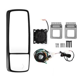 P SEPEY Door Mirror for Volvo VNL, Chrome Door Mirror Power Heated with Turn Signal for Volvo VNL 670 780 630 730 860 Trucks, Passenger Side