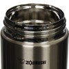 Zojirushi Steel Food Jar, Medium, Black/Stainless