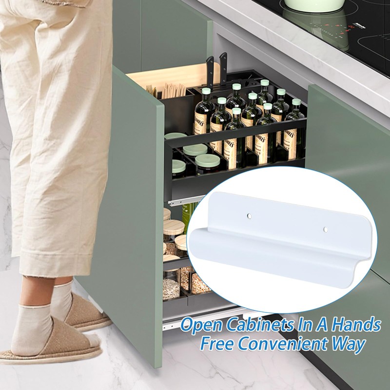 Sozize Cabinet Foot Pull for Trash Can - Touchless Handle