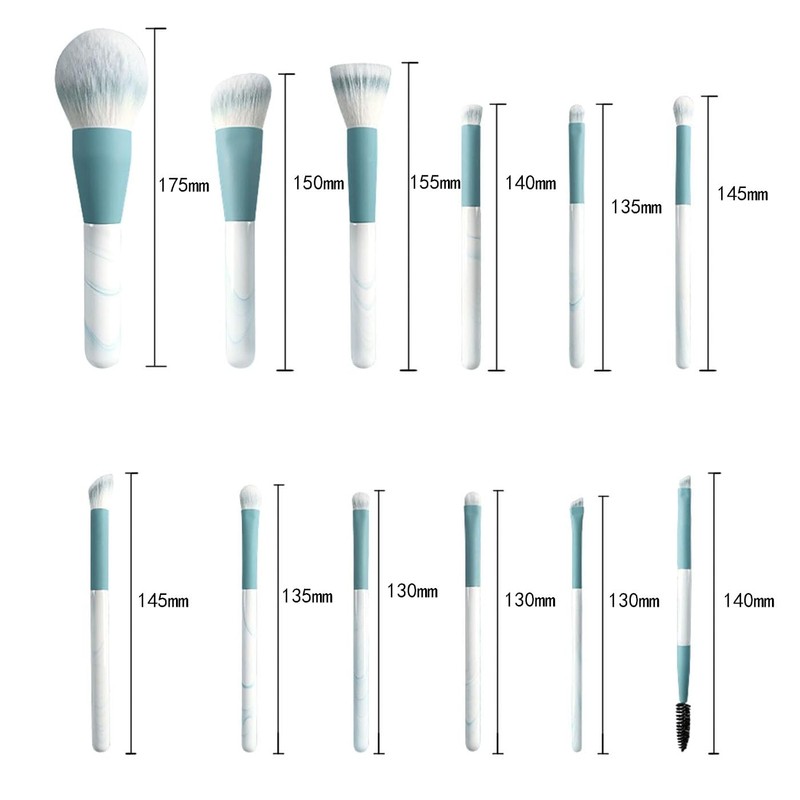 Makeup Brushes, Premium Fiber Bristles, Ultra Soft, Suitable for Everyday