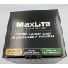MAXLITE LED DESK LAMP 3.5W 220 LUMENS 25,000 LIFE IN