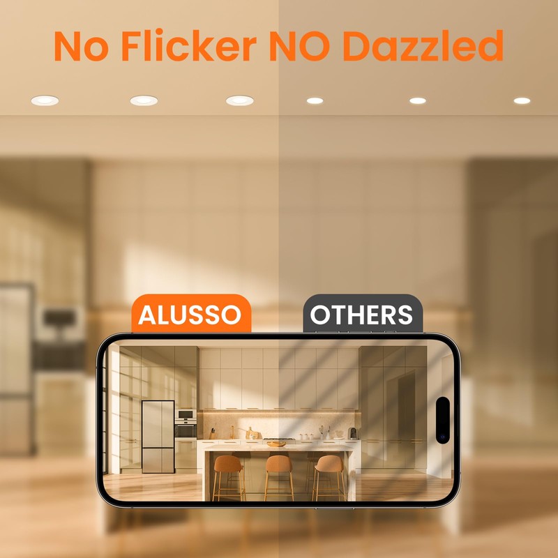 ALUSSO 5 W Recessed Spotlight LED 68 mm Warm White