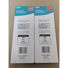 Feit Electric 2 Feit Electric CFL 2 Pin G23 Base 9w Soft White Light Bulb & FREE SHIPPING