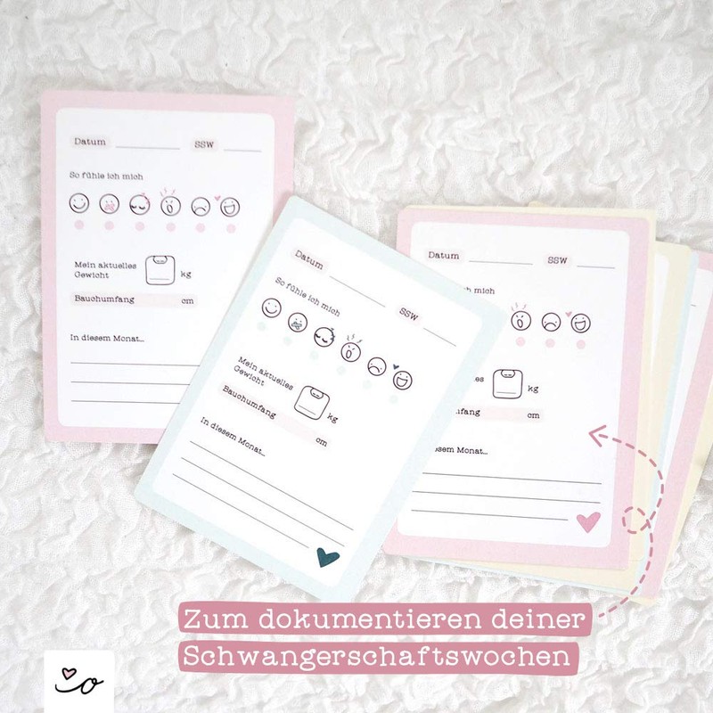 Odernichtoderdoch Milestone Cards | My Pregnancy | 50 Cards -