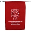 Bunting, flags & batiks regenbogenfarbenes chakra symbol und mantra bestätigungs