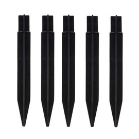 Maxmoral 5pcs Solar Torch Lights Spikes Replacement Ground Stakes Plastic Outdoor Lighting Parts Accessories for Garden Lawn Lights
