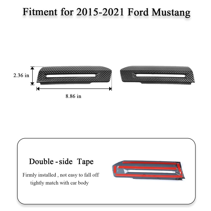 RT-TCZ Carbon Fiber Inner Door Handle Trim Cover Interior Decoration