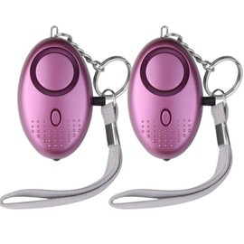 Personal Alarms For Women, 150DB Reusable Police Approved LOUD Security Alarms Siren Keychain with LED Light, Elderly Mini Loud Personal Staff Panic Rape Attack Safety Security Alarm (Purple)