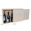 Slide Top Six Bottle Wine Box